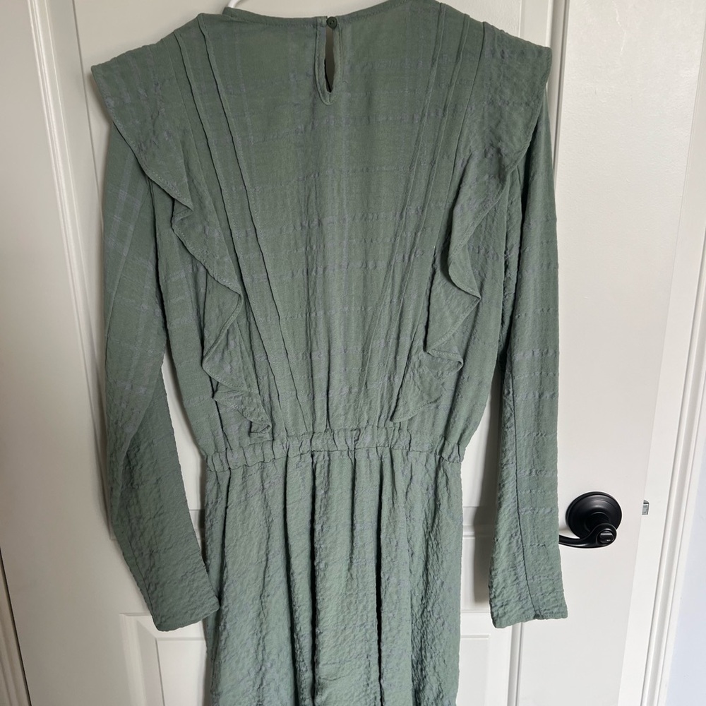 Zara Sage Long Sleeve Dress